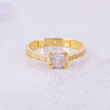 Anillo Solitario 1.95g / T5 3/4 Oro Amarillo 18K