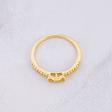 Anillo Moño Deluxe 2.45g / T7 1/2 Oro Amarillo 18K