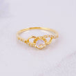 Anillo Místico 2.2g / T7 3/4 Oro Amarillo 18K