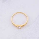 Anillo Piedra de Amor 2.1g / T7 1/4 Oro Amarillo 18K