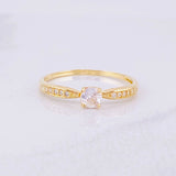 Anillo Solitario 1.4g / T7 3/4 Oro Amarillo 18K