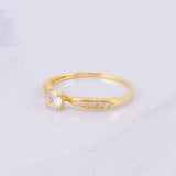 Anillo Solitario 1.4g / T6 1/4 Oro Amarillo 18K