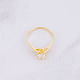 Anillo Solitario 1.55g / T6 Oro Amarillo 18K
