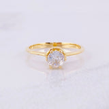 Anillo Piedra Central 2.25g / T6 Oro Amarillo 18K