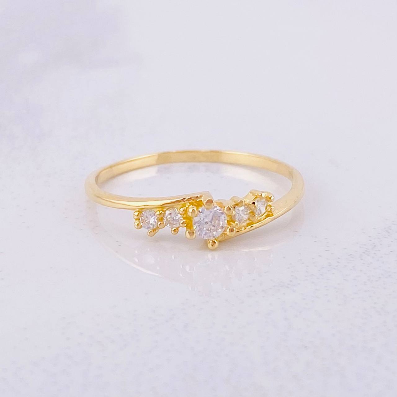 Anillo Trio Deluxe 1.5g / T7 3/4 Oro Amarillo 18K