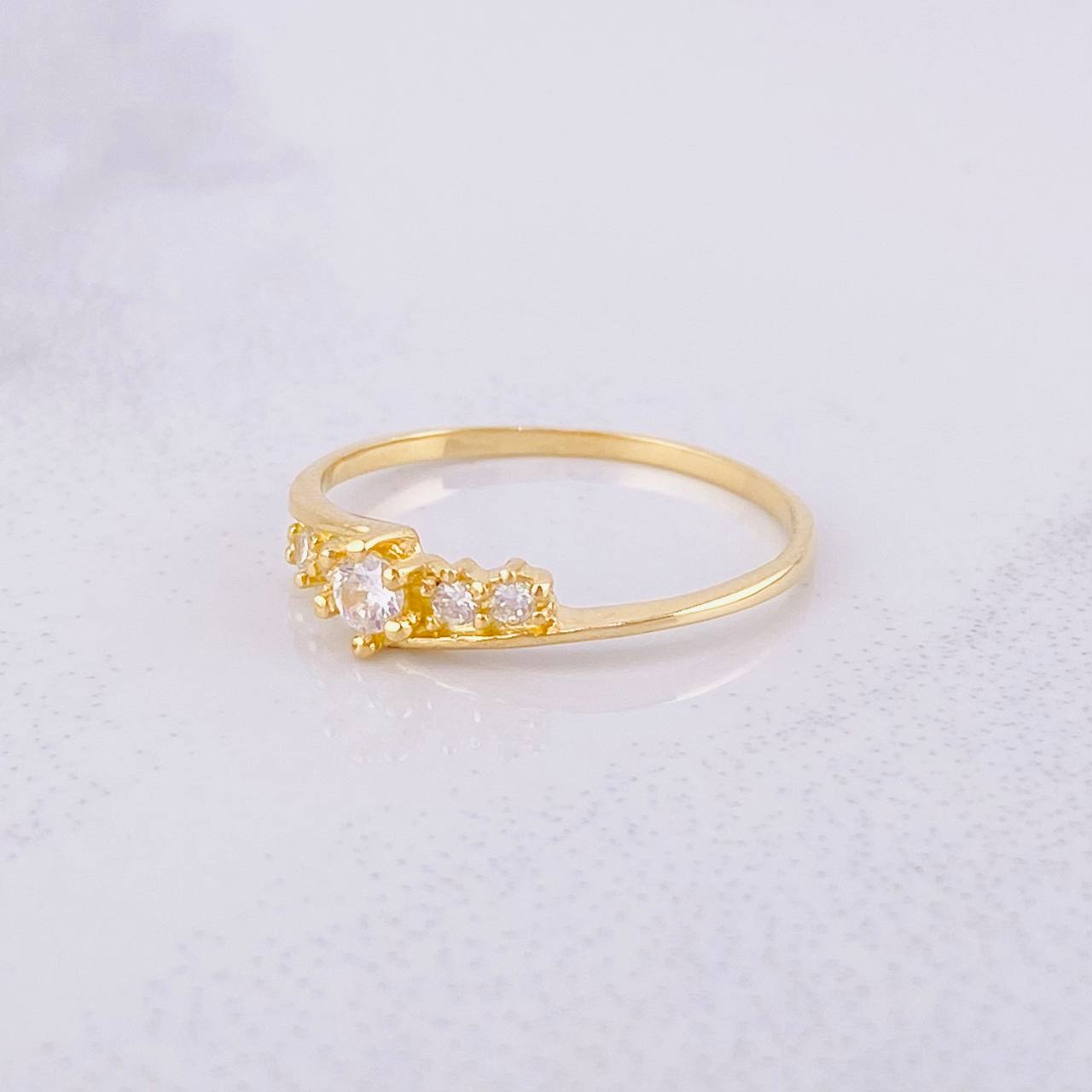 Anillo Trio Deluxe 1.5g / T7 3/4 Oro Amarillo 18K