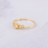 Anillo Trio Deluxe 1.5g / T7 3/4 Oro Amarillo 18K