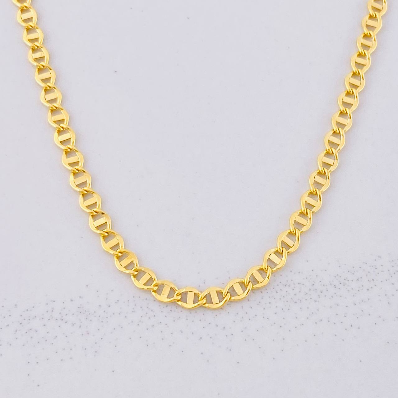 Cadena Escalera 2.75g / 50cm / 2.75mm Oro Amarillo 18K
