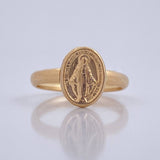Anillo Virgen Milagrosa 1.05gr / T4 1/2 / Oro 18K &
