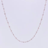 Cadena Morse Diamantada 6.25g / 45cm / 2mm Oro Blanco 18K