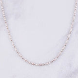 Cadena Morse Diamantada 6.25g / 45cm / 2mm Oro Blanco 18K