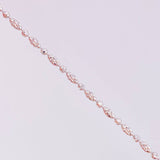 Cadena Morse Diamantada 6.3g / 45cm / 2mm Oro Blanco 18K