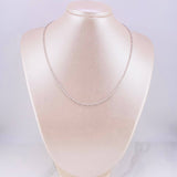 Cadena Morse Diamantada 6.25g / 45cm / 2mm Oro Blanco 18K
