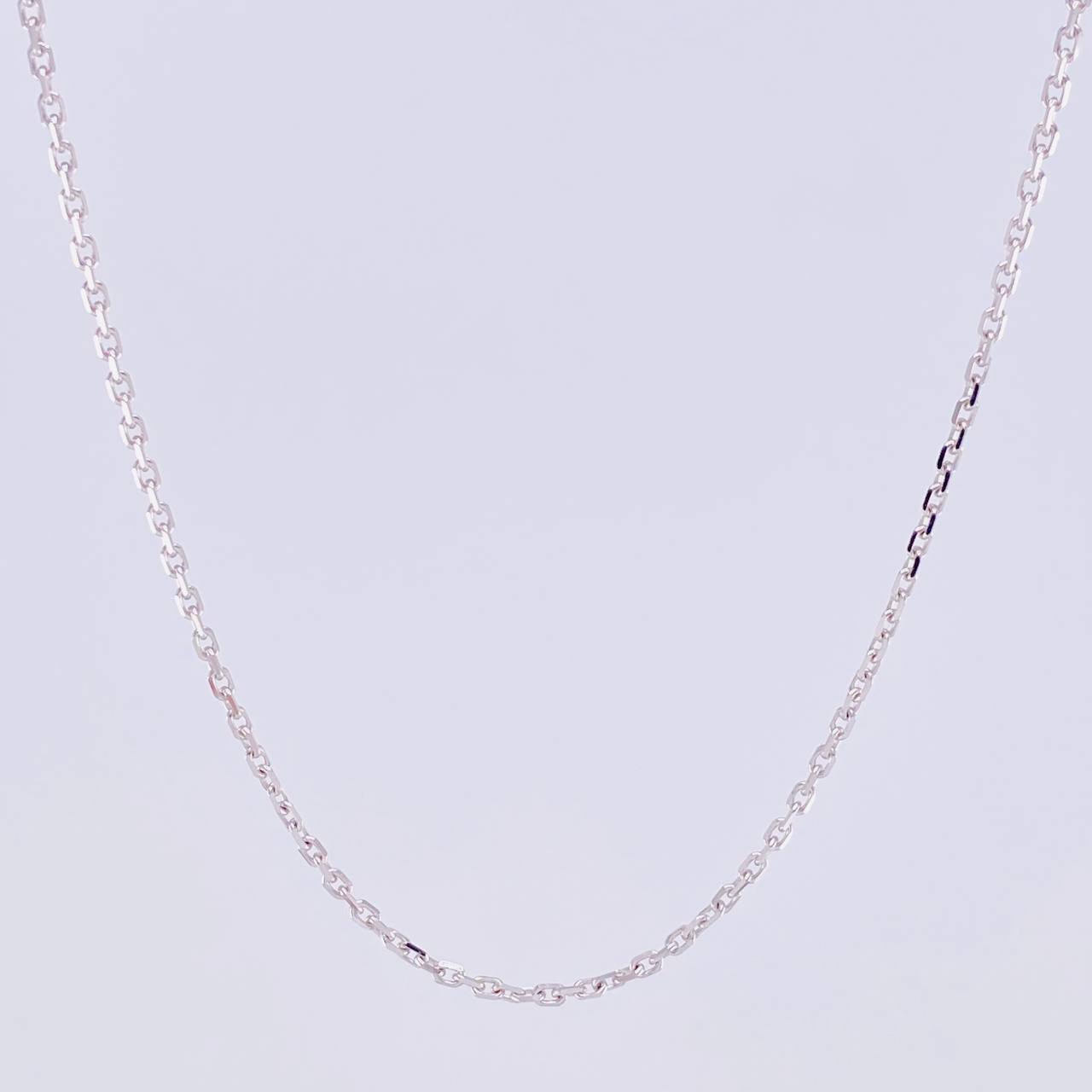 Cadena Aro Seguido 3.65g / 45cm / 1.5mm Oro Blanco 18K
