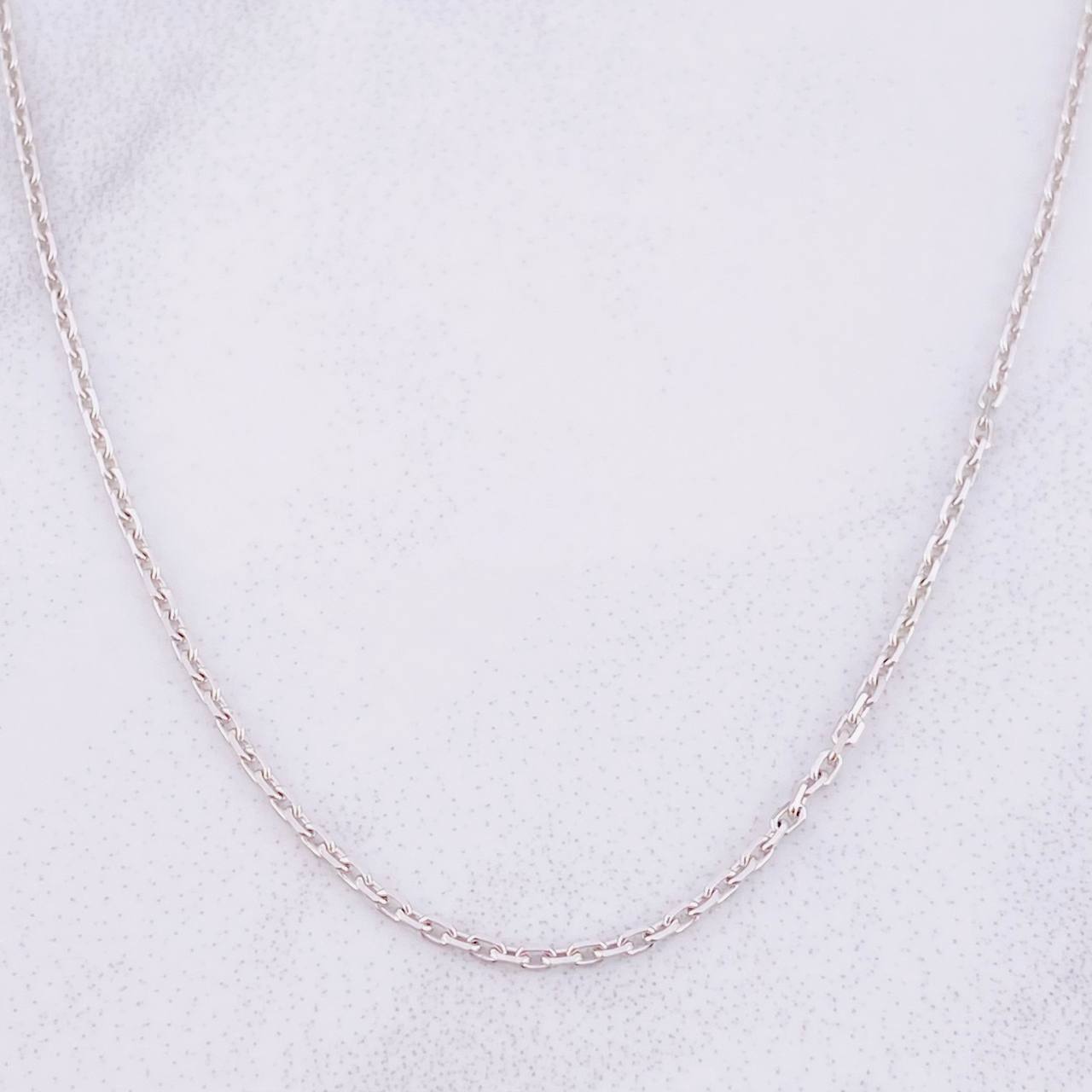 Cadena Aro Seguido 3.65g / 45cm / 1.5mm Oro Blanco 18K