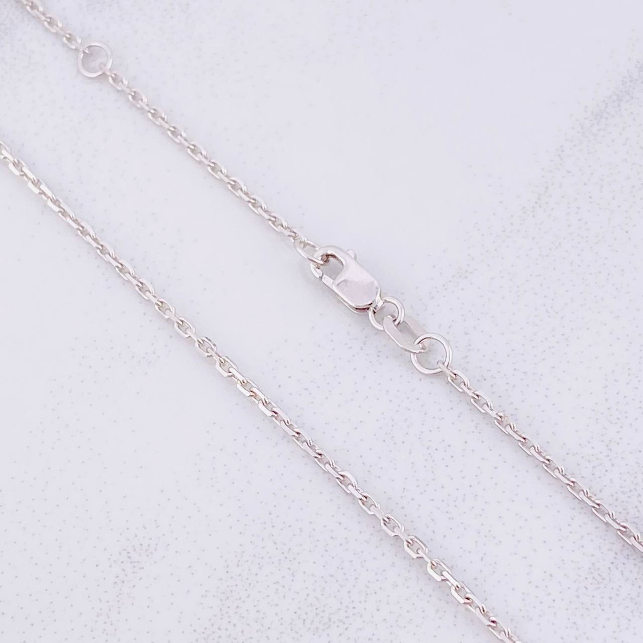 Cadena Aro Seguido 3.65g / 45cm / 1.5mm Oro Blanco 18K