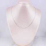 Cadena Aro Seguido 3.65g / 45cm / 1.5mm Oro Blanco 18K