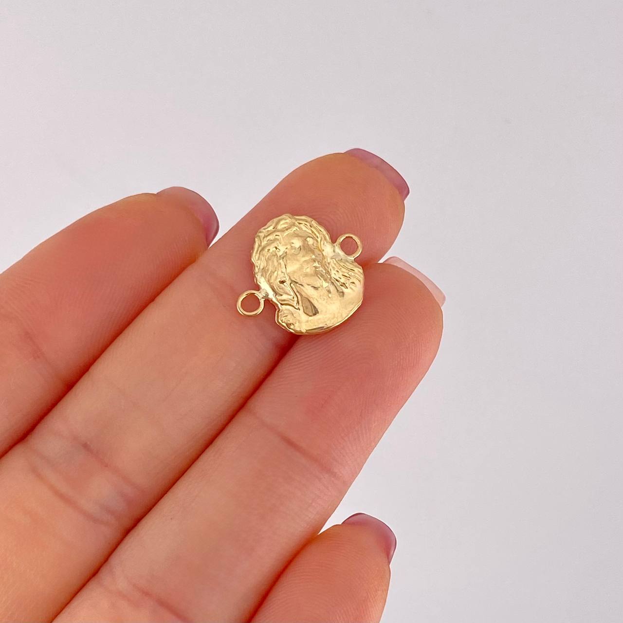 Herraje Rostro Cristo 0.75g / 1.5cm Oro Amarillo 18K