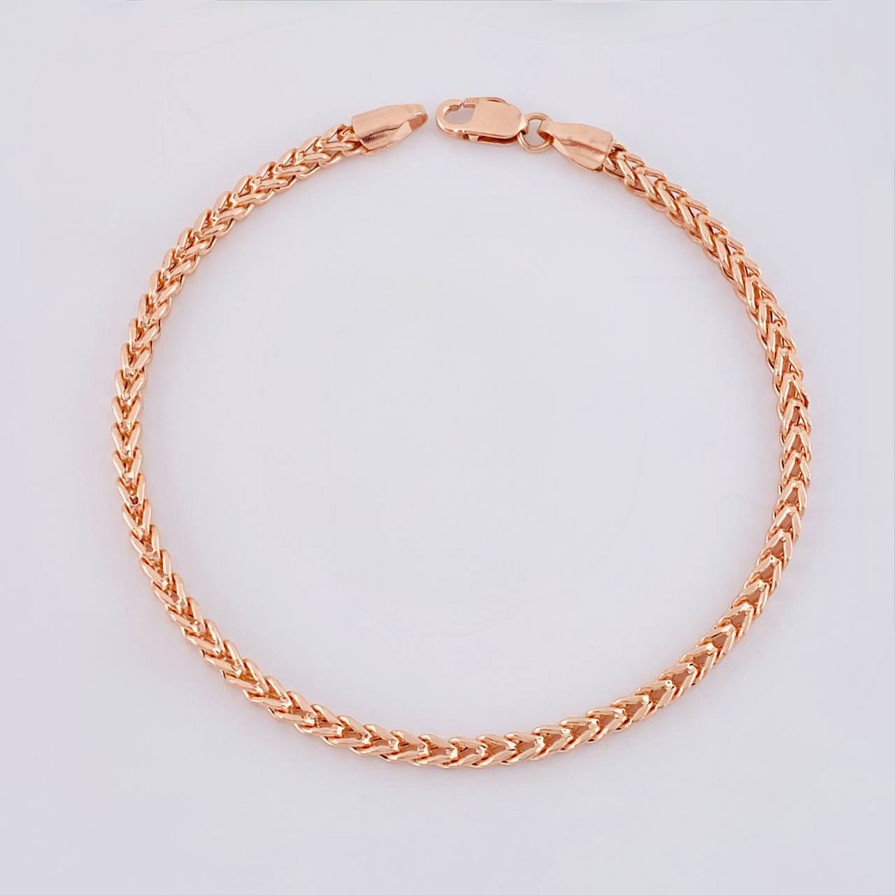 Pulso Franco 5.2g / 20cm / 2.8mm Oro Rosa 18K