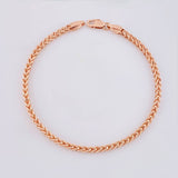 Pulso Franco 5.2g / 20cm / 2.8mm Oro Rosa 18K