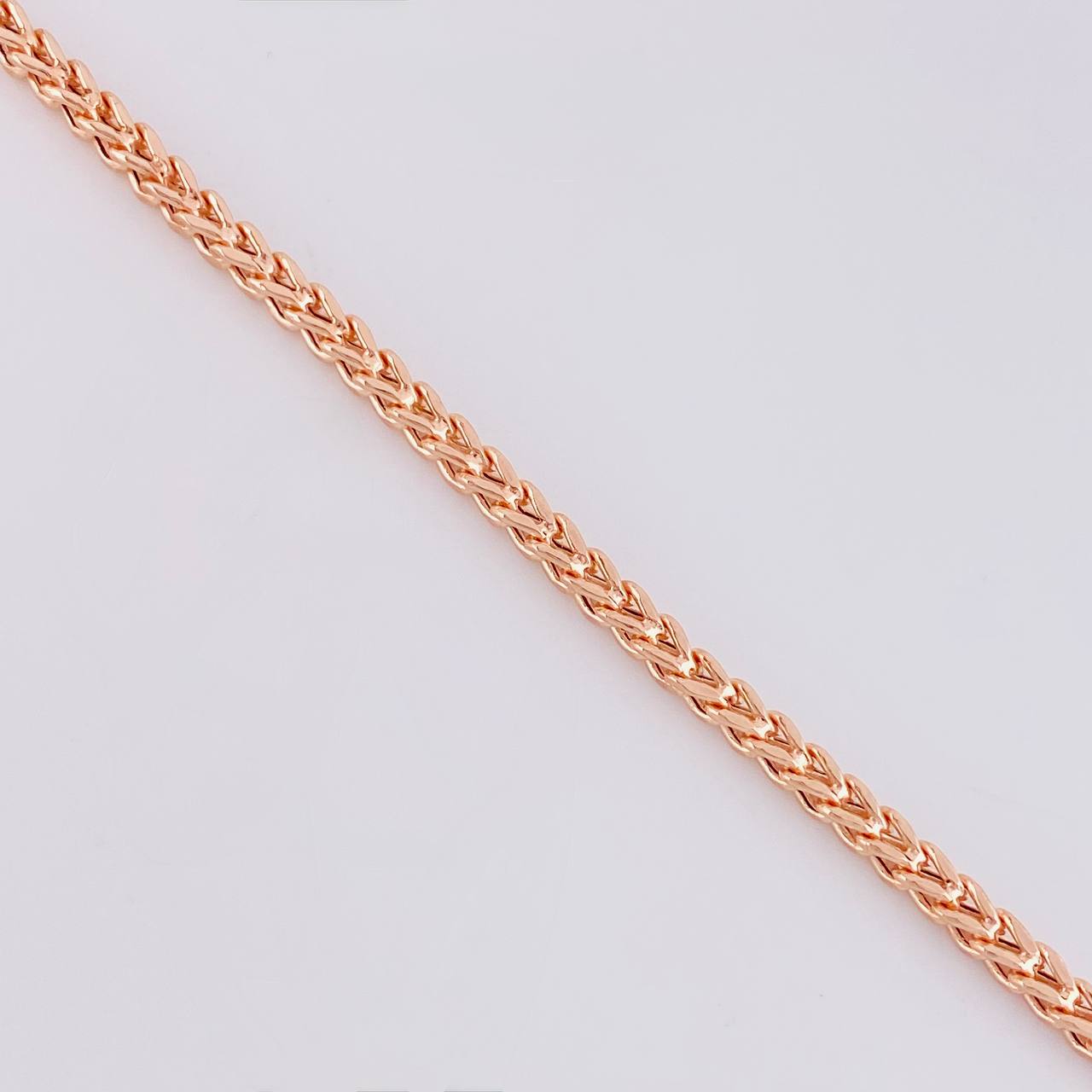 Pulso Franco 5.2g / 20cm / 2.8mm Oro Rosa 18K
