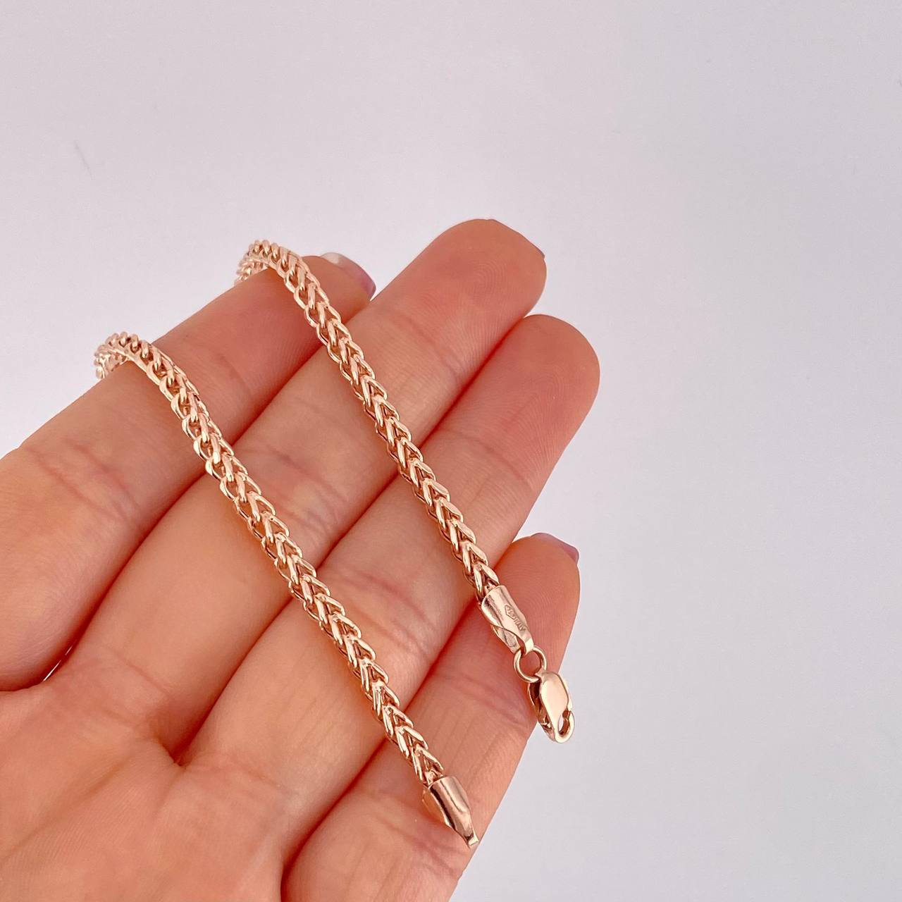 Pulso Franco 5.15g / 20.4cm / 2.8mm Oro Rosa 18K