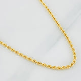 Cadena Lazo 5.2g / 60cm / 2.7mm Oro Amarillo 18K