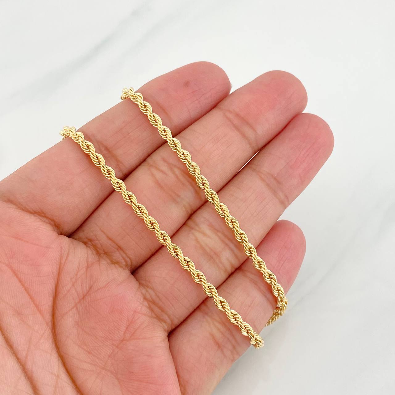 Cadena Lazo 5.3g / 60cm / 2.7mm Oro Amarillo 18K