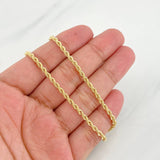 Cadena Lazo 6.15g / 60cm / 2.6mm Oro Amarillo 18K