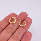 Candongas Vick 0.95g / 1.2cm Oro Amarillo 18K