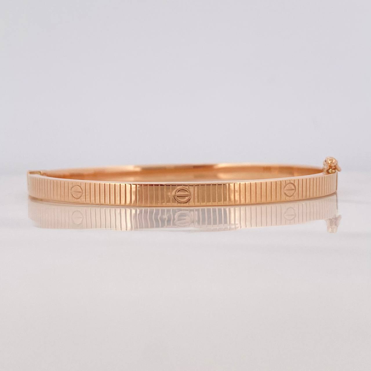 Pulso Aro Tornillo 6.25g / 16cm / 3.94mm Oro Rosa 18K