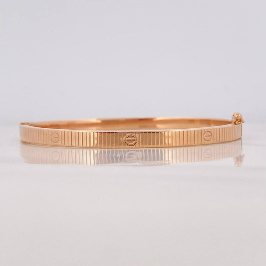 Pulso Aro Tornillo 6.25g / 16cm / 3.94mm Oro Rosa 18K