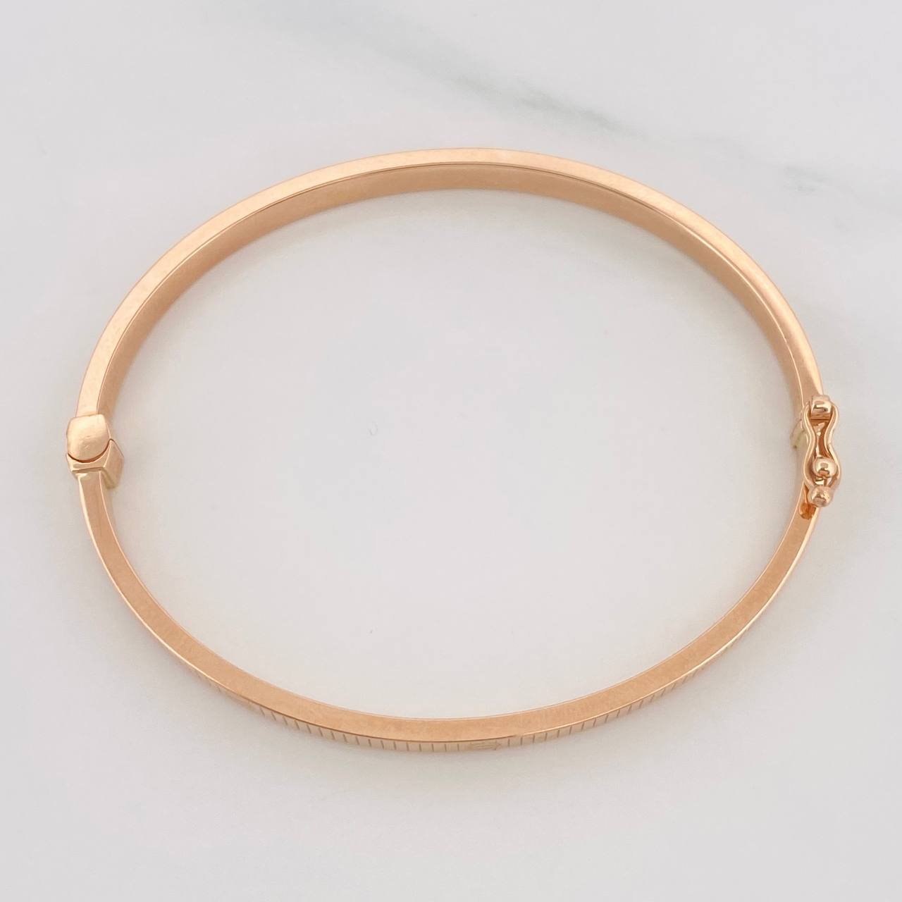 Pulso Aro Tornillo 6.25g / 16cm / 3.94mm Oro Rosa 18K
