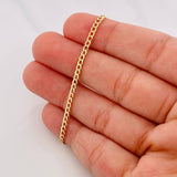 Pulso Cubano 1.05g / 19cm / 2.5mm Oro Amarillo 18K