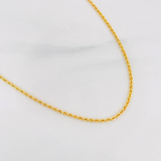 Cadena Lazo 2.65g / 50cm / 1.87mm Oro Amarillo 18K