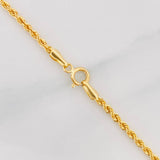 Cadena Lazo 2.2g / 60cm / 1.54mm Oro Amarillo 18K