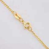 Cadena Mini Cubana 1.55g / 50cm / 1.43mm Oro Amarillo 18K