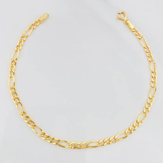Pulso Figaro 1.6g / 19.5cm / 3.33mm Oro Amarillo 18K