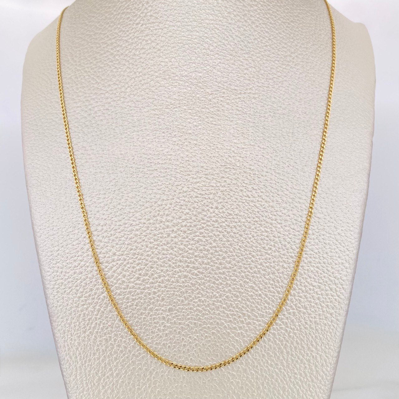 Cadena Mini Cubana 1.2g / 40cm / 0.83mm Oro Amarillo 18K