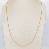 Cadena Militar 2g / 50cm / 1.03mm Oro Rosa 18K