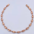 Pulso Rustico 3.05gr / 18.8cm / 3.8mm Eslabon Lineas Oro Rosa 18K $