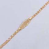 Pulso Bebé Ojiva 1.95gr / 15.1cm / 2.2mm Placa Nube Oro Amarillo 18K &