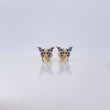 Topos Mariposa 0.85gr / Circones Azules Oro Amarillo 18K $