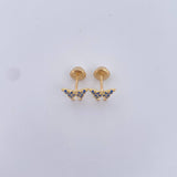 Topos Mariposa 0.85gr / Circones Azules Oro Amarillo 18K $
