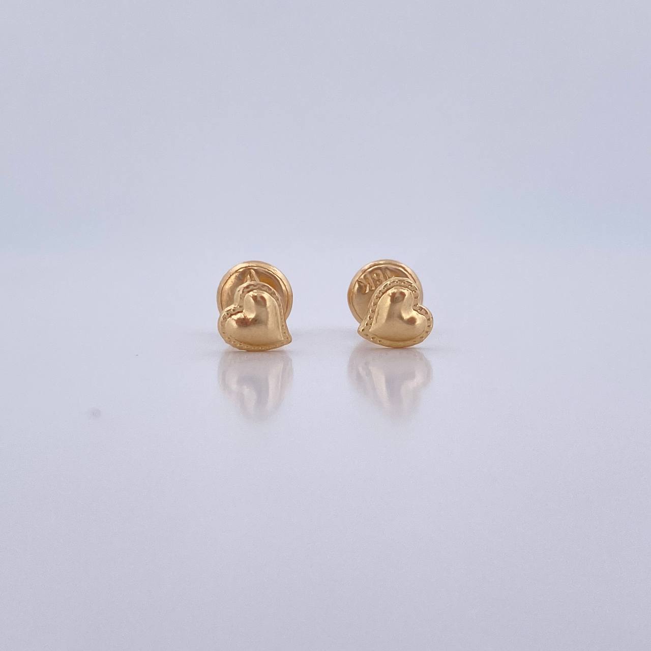 Topos Corazon 0.5gr / Punteados Oro Amarillo 18K $