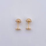 Topos Corazon 0.5gr / Punteados Oro Amarillo 18K $