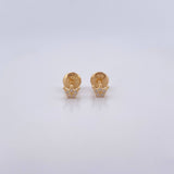 Topos Corona 0.55gr / Circones Blancos Oro Amarillo 18K $