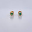 Topos Halo 0.7gr / Circones Blancos Verde Oro Amarillo 18K $
