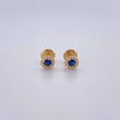 Topos Halo 0.75gr / Circones Blancos Azul  Oro Amarillo 18K $