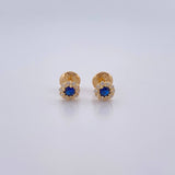 Topos Halo 0.75gr / Circones Blancos Azul  Oro Amarillo 18K $